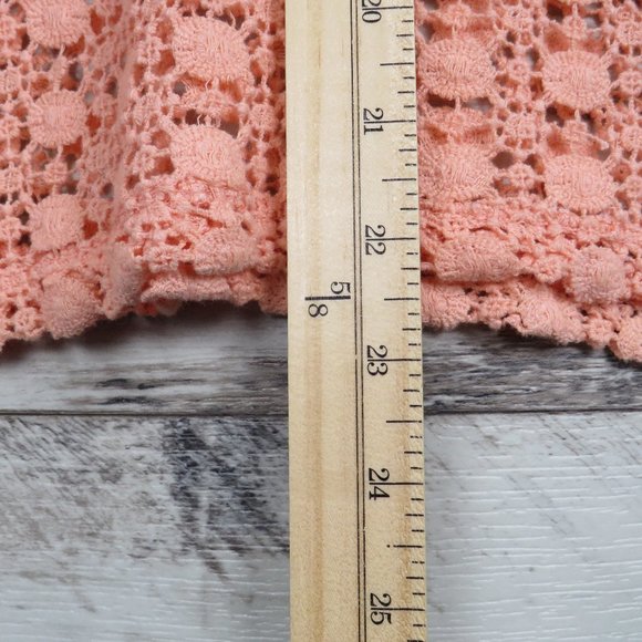 Forever 21* Women's Long Sleeve Crew Neck Crochet Open-Knit Pullover Sweater~ M - Picture 10 of 11